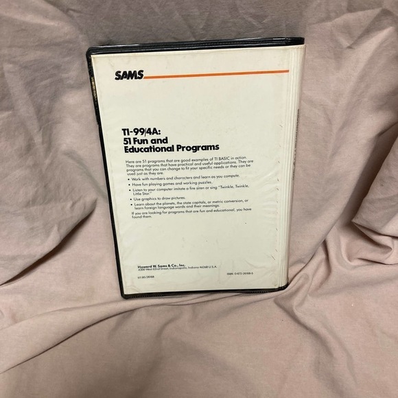 Ti-99/4a: 51 Fun And Educational Programs Manual and Cassette - Picture 3 of 3